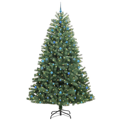 Kunstmatige Inklapbare Kerstboom Groen 270 cm PVC en Metaal