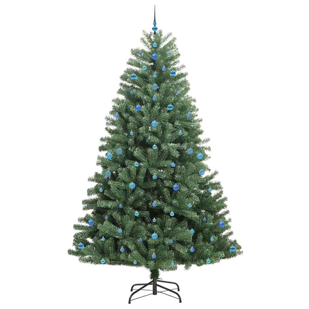 Kunstmatige Inklapbare Kerstboom Groen 270 cm PVC en Metaal