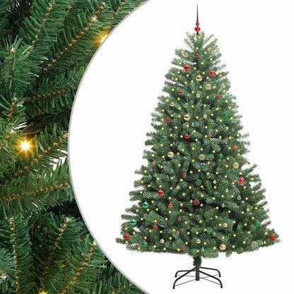 Kunstmatige Inklapbare Kerstboom Groen 270 cm PVC en Metaal