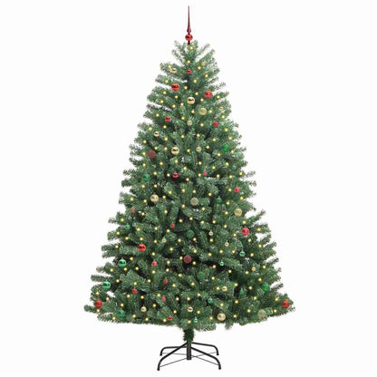 Kunstmatige Inklapbare Kerstboom Groen 270 cm PVC en Metaal
