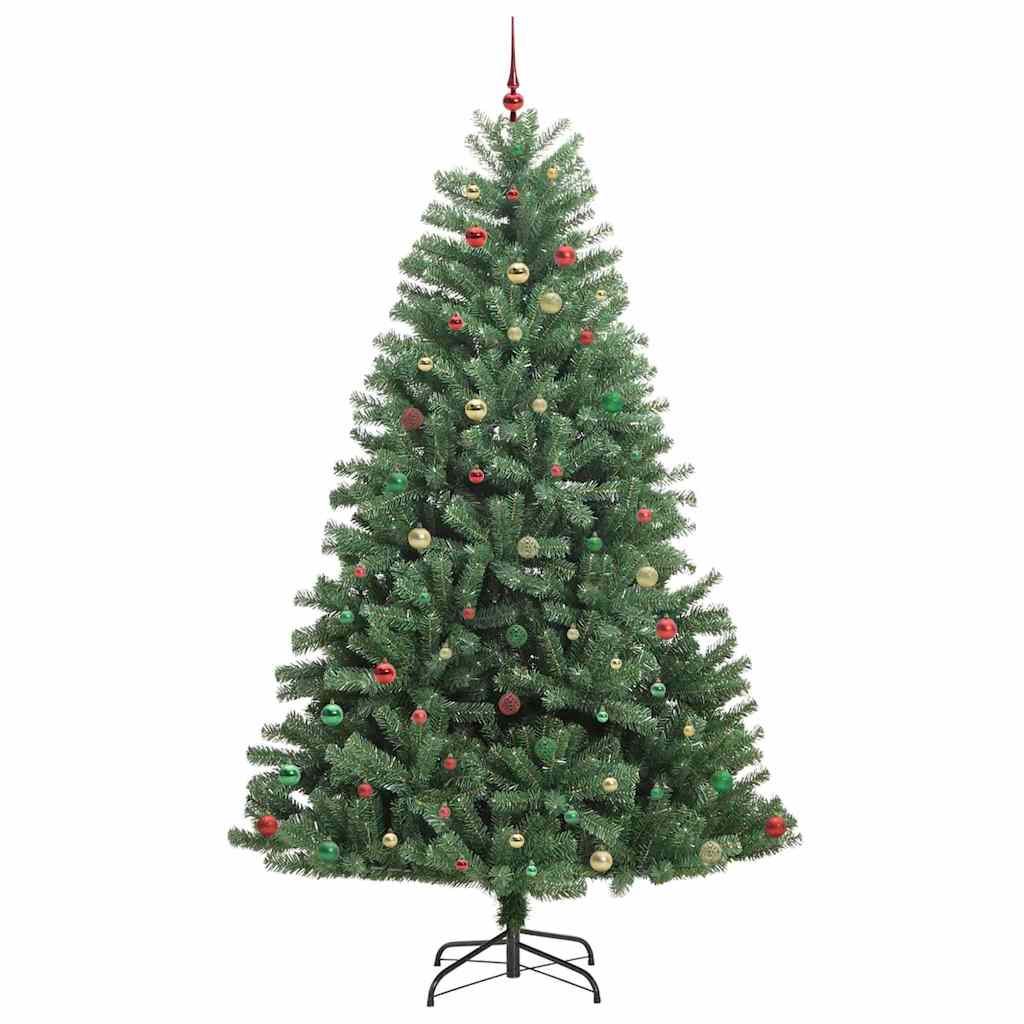 Kunstmatige Inklapbare Kerstboom Groen 270 cm PVC en Metaal