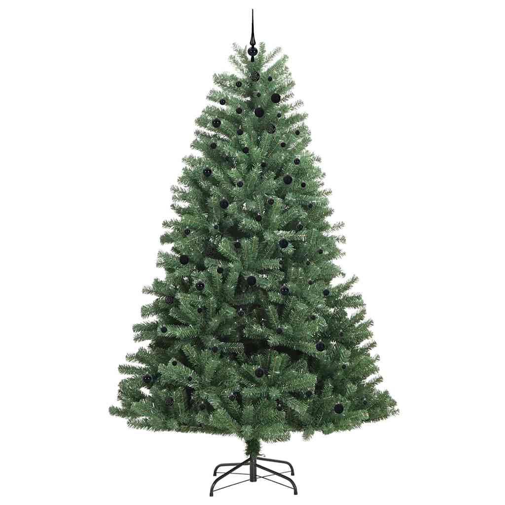 Kunstmatige Inklapbare Kerstboom Groen 300 cm PVC en Metaal