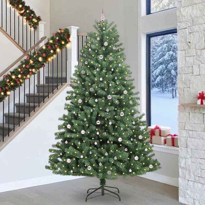 Kunstmatige Inklapbare Kerstboom Groen 300 cm PVC en Metaal