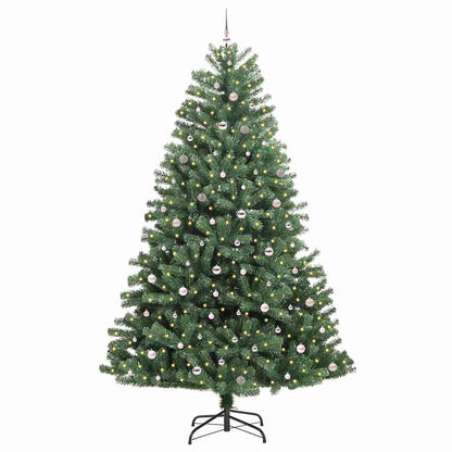 Kunstmatige Inklapbare Kerstboom Groen 300 cm PVC en Metaal
