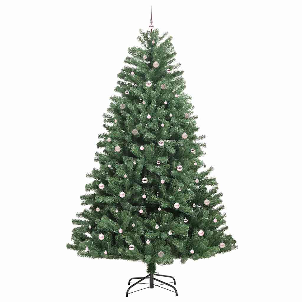 Kunstmatige Inklapbare Kerstboom Groen 300 cm PVC en Metaal