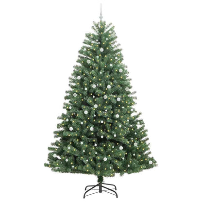Kunstmatige Inklapbare Kerstboom Groen 300 cm PVC en Metaal