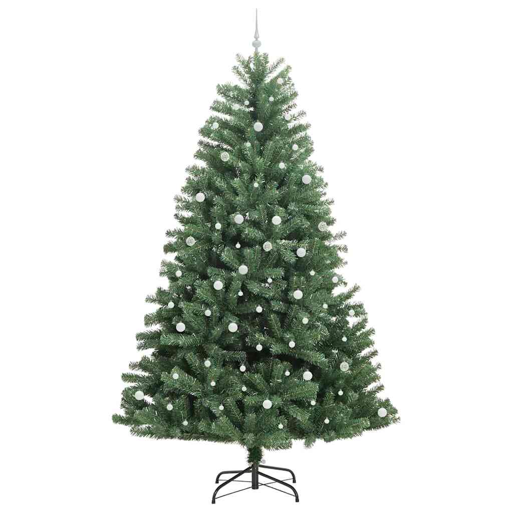 Kunstmatige Inklapbare Kerstboom Groen 300 cm PVC en Metaal