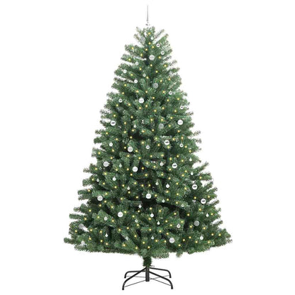 Kunstmatige Inklapbare Kerstboom Groen 300 cm PVC en Metaal
