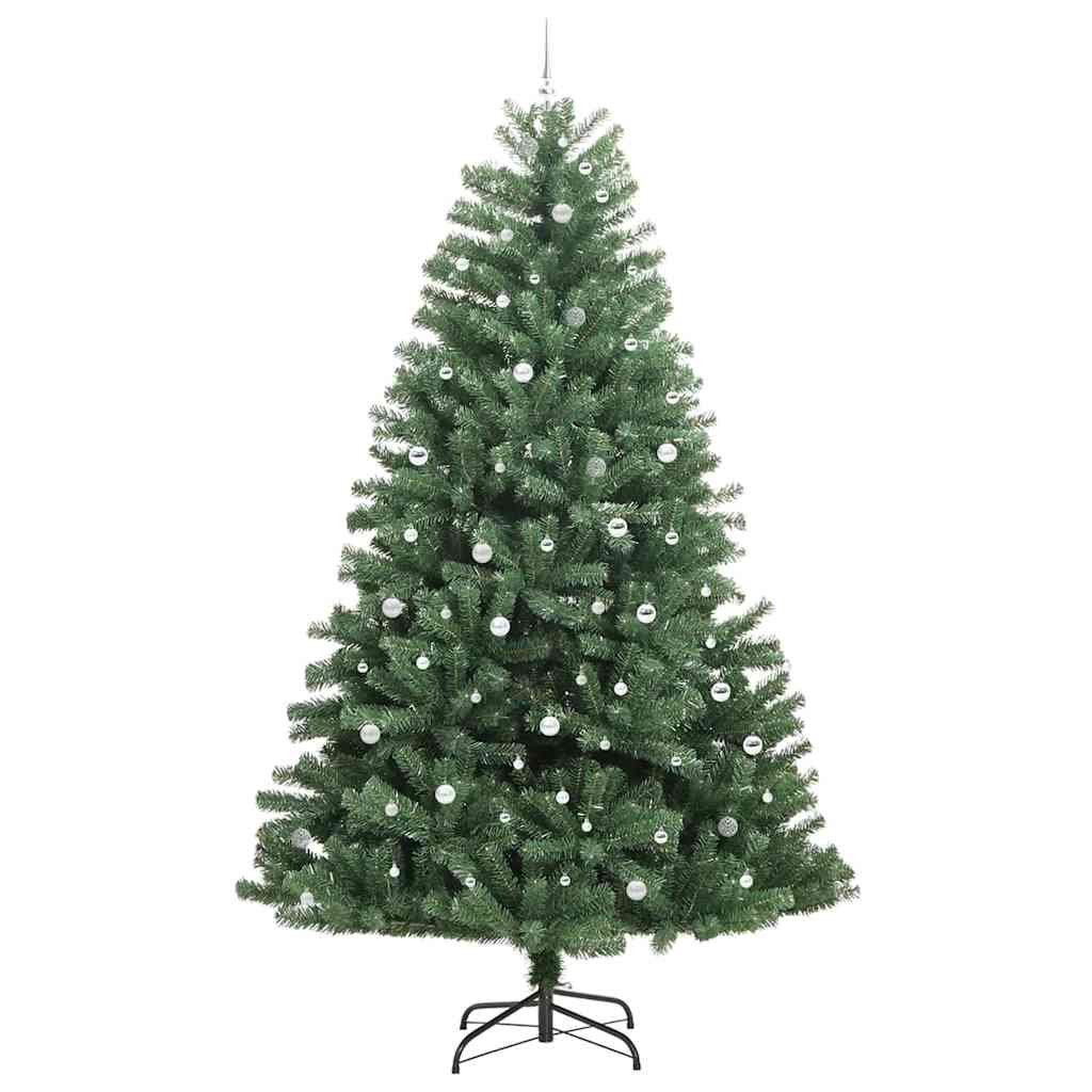 Kunstmatige Inklapbare Kerstboom Groen 300 cm PVC en Metaal