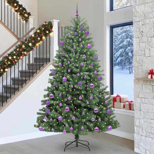 Kunstmatige Inklapbare Kerstboom Groen 300 cm PVC en Metaal