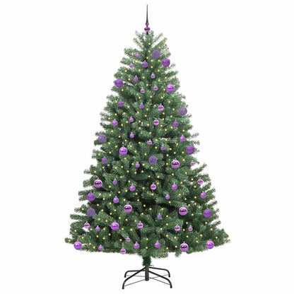 Kunstmatige Inklapbare Kerstboom Groen 300 cm PVC en Metaal