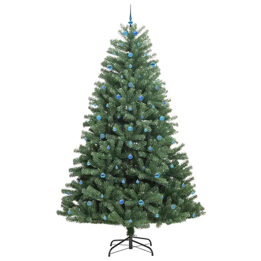 Kunstmatige Inklapbare Kerstboom Groen 300 cm PVC en Metaal
