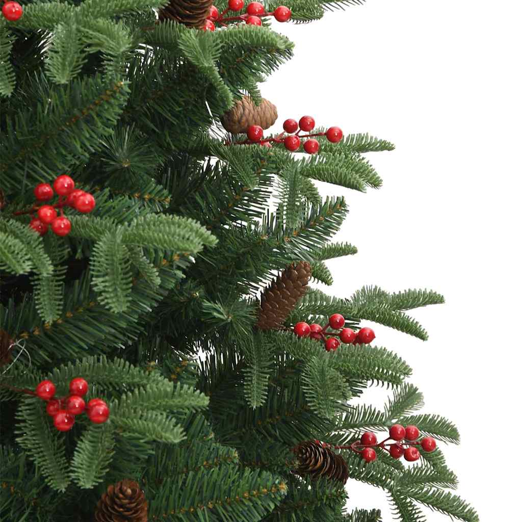 Kunstkerstboom Groen 180 cm PVC en Metaal en Plastic