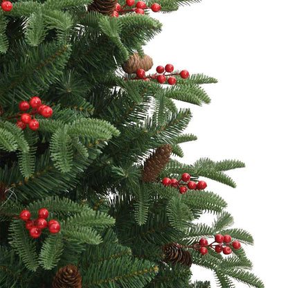 Kunstkerstboom Groen 180 cm PVC en Metaal en Plastic