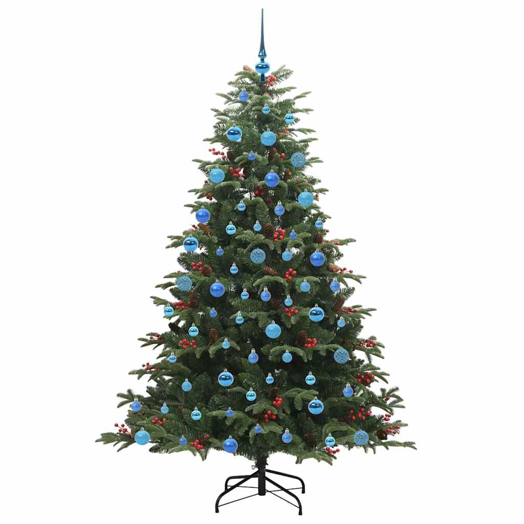 Kunstkerstboom Groen 180 cm PVC en Metaal en Plastic