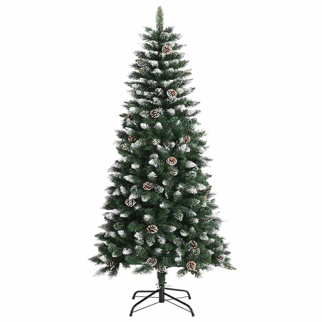 Kunstkerstboom met 150 LED Groen 120 cm PVC en Plastic en Staal