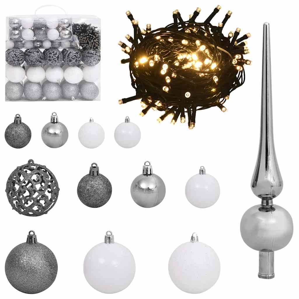 Kunstkerstboom met 150 LED Groen 150 cm PVC en Plastic en Staal