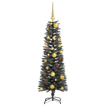 Kunstkerstboom met 150 LED Groen 120 cm PVC en Plastic en Staal