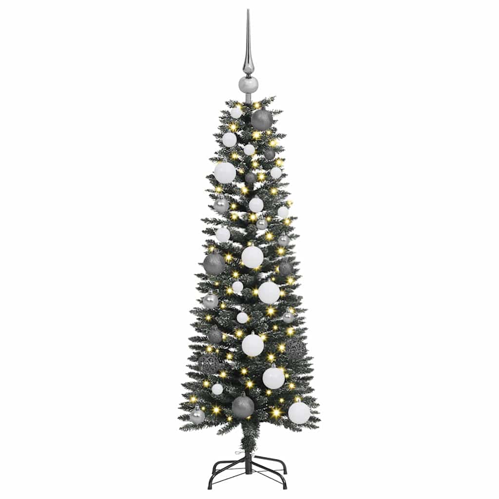 Kunstkerstboom met 150 LED Groen 120 cm PVC en Plastic en Staal