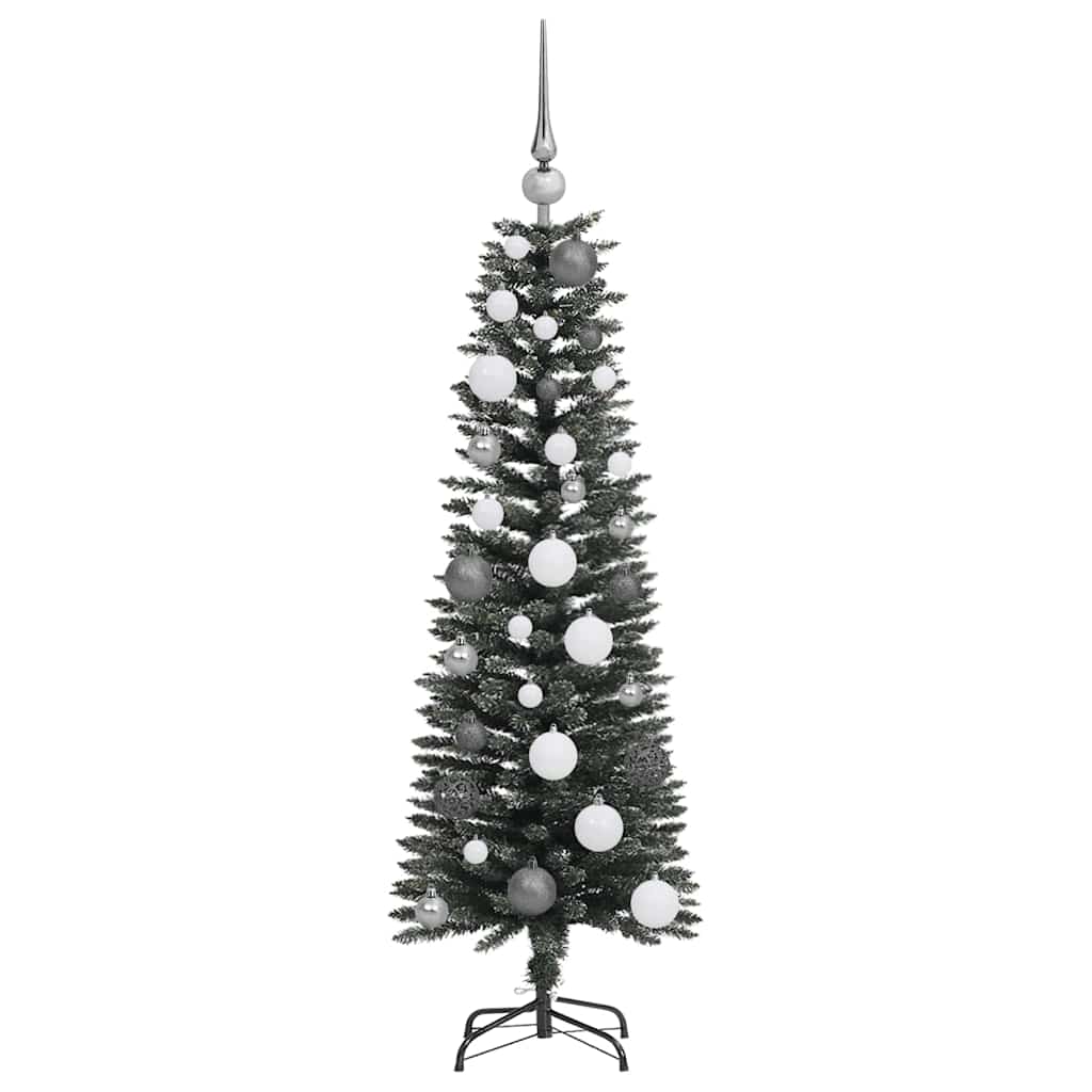 Kunstkerstboom met 150 LED Groen 120 cm PVC en Plastic en Staal