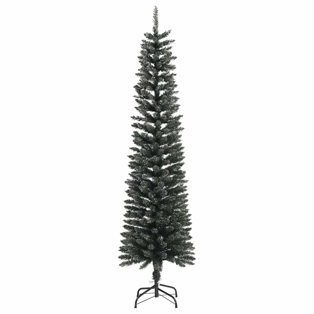Kunstkerstboom met 300 LED Groen 180 cm PVC en Plastic en Staal