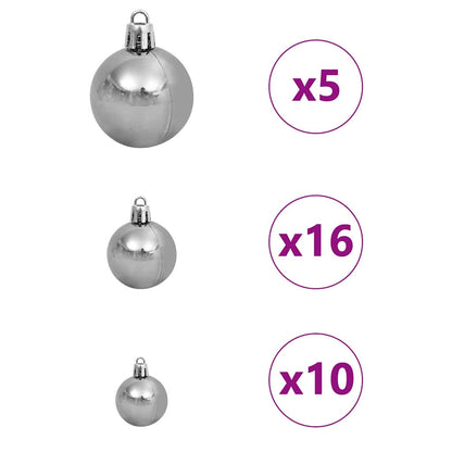 Kunstkerstboom met 300 LED Groen 180 cm PVC en Plastic en Staal