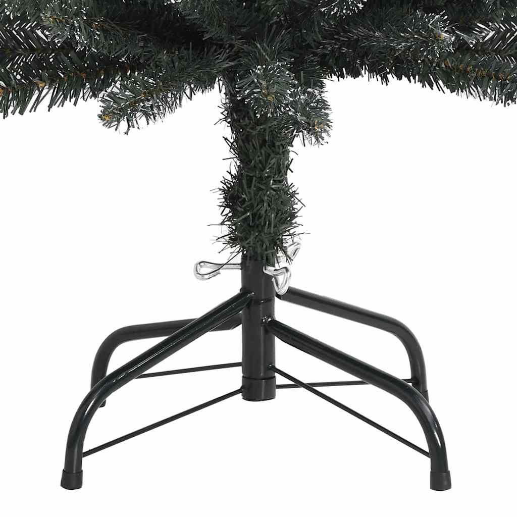 Kunstkerstboom met 300 LED Groen 180 cm PVC en Plastic en Staal