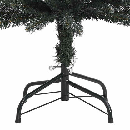 Kunstkerstboom met 300 LED Groen 180 cm PVC en Plastic en Staal
