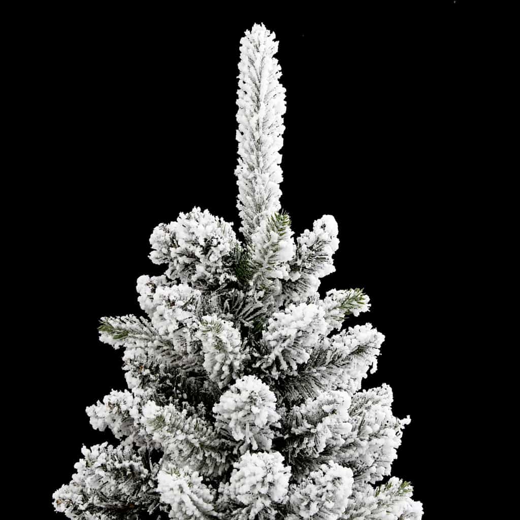 Kunstkerstboom met 150 LED Wit 150 cm PVC en Metaal en Plastic