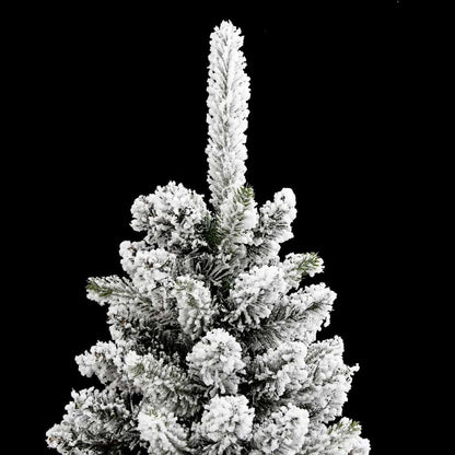 Kunstkerstboom met 150 LED Wit 150 cm PVC en Metaal en Plastic