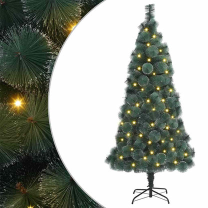 Kunst Kerstboom met verlichting met 300 LED Groen 180 cm PET