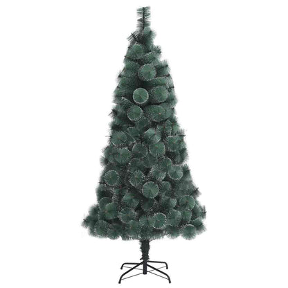 Artificial Pre-lit Kerstboom met Ballenset Groen 210 cm PET