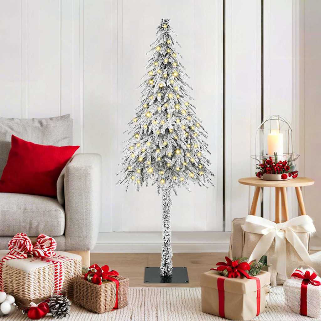 Kerstboom met 150 LED met standaard Wit 120 cm PE en staal