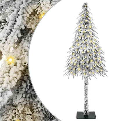 Kerstboom met 150 LED met standaard Wit 120 cm PE en staal