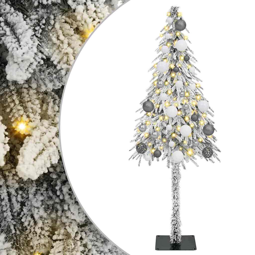 Kerstboom met 150 LED met standaard Wit 120 cm PE en staal