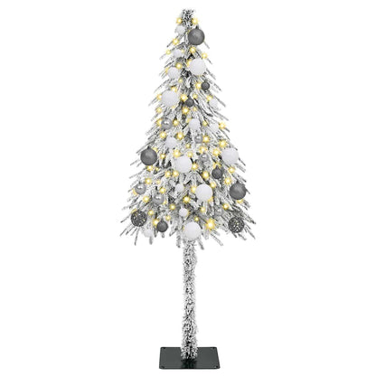 Kerstboom met 150 LED met standaard Wit 120 cm PE en staal