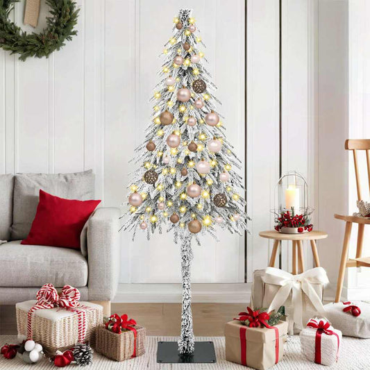 Kerstboom met 150 LED met standaard Wit 150 cm PE en staal