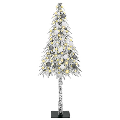 Kerstboom met 150 LED met standaard Wit 150 cm PE en staal