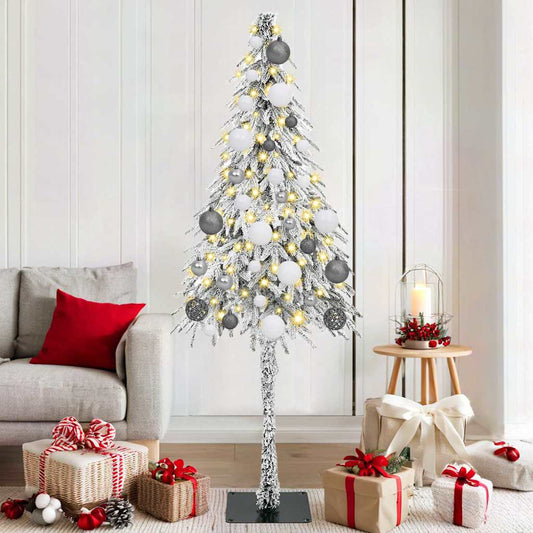Kerstboom met 300 LED met standaard Wit 180 cm PE en staal