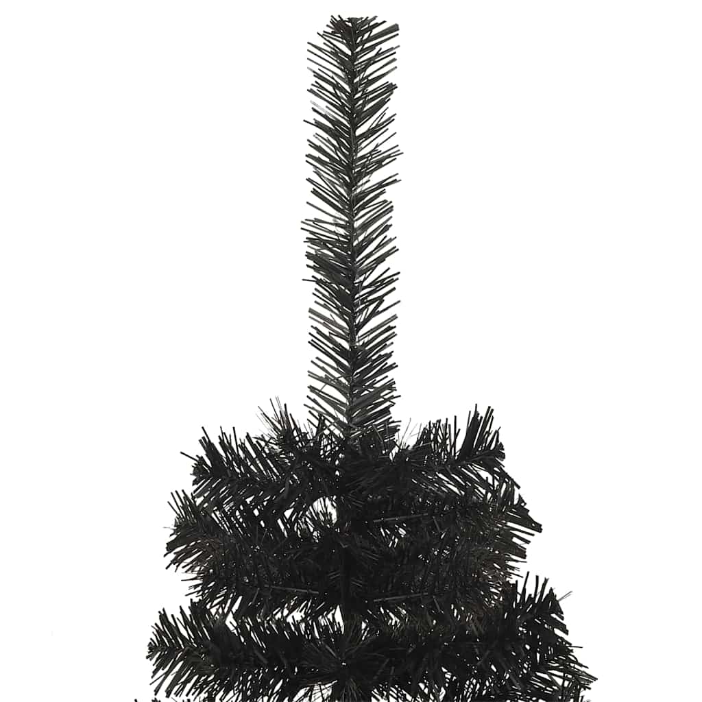 Kerstboom met 300 LED met standaard Zwart 180 cm PVC