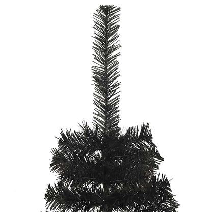 Kerstboom met 300 LED met standaard Zwart 180 cm PVC