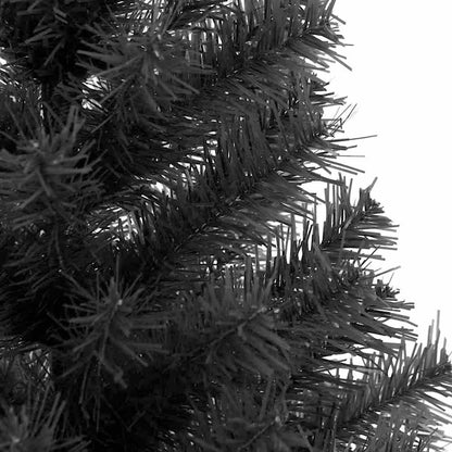 Kerstboom met 300 LED met standaard Zwart 180 cm PVC