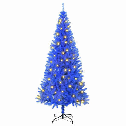 Kerstboom met 300 LED met standaard Blauw 180 cm PVC