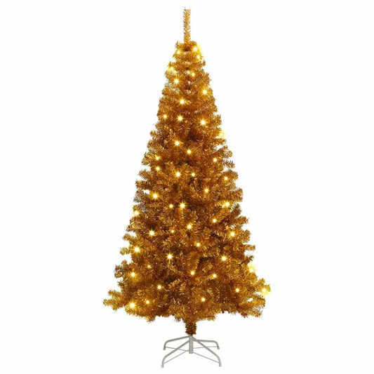 Kerstboom met 300 LED met standaard Goud 180 cm PET
