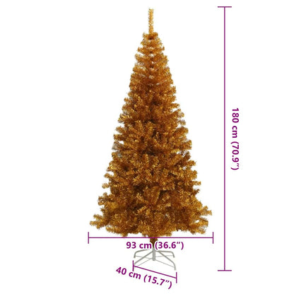 Kerstboom met 300 LED met standaard Goud 180 cm PET