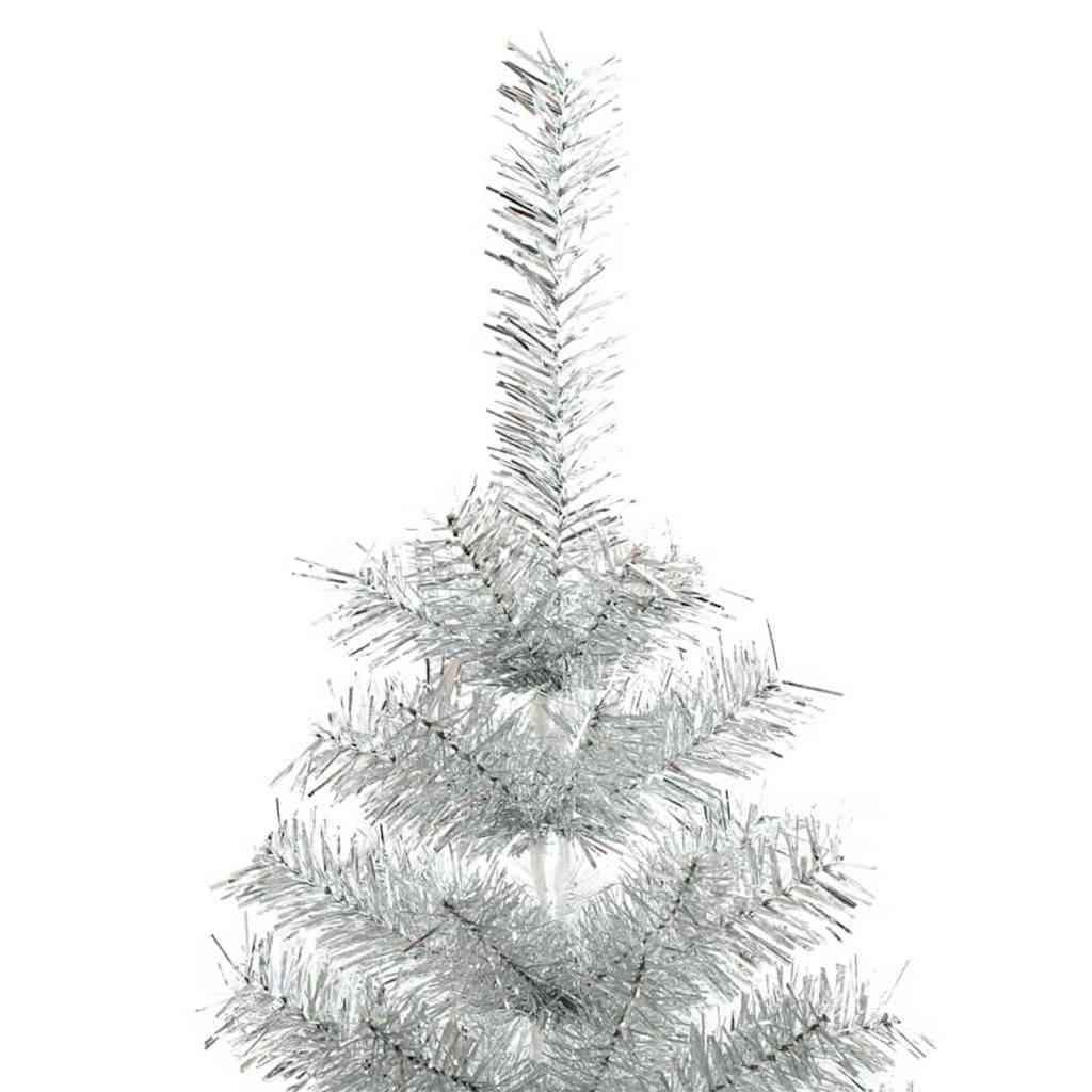 Kerstboom met 300 LED met standaard Zilver 180 cm PET