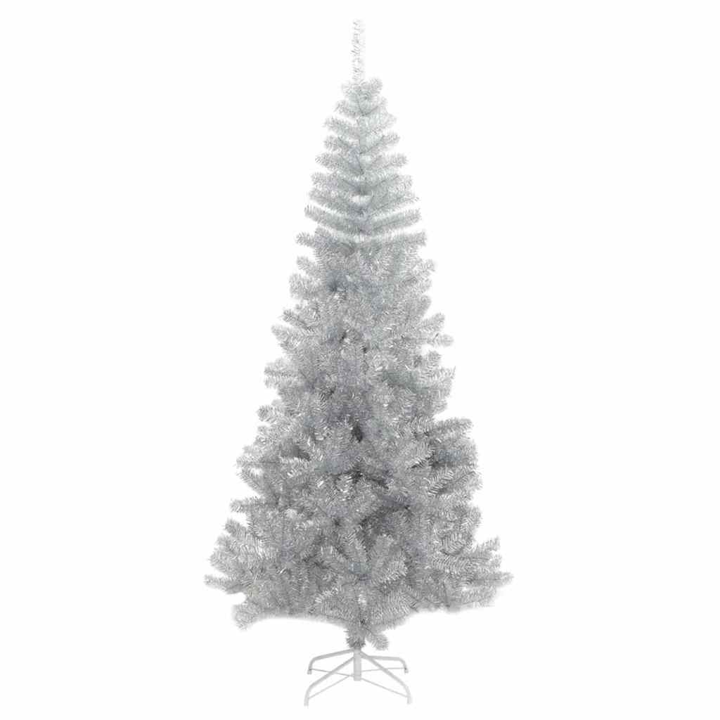 Kerstboom met 300 LED met standaard Zilver 180 cm PET