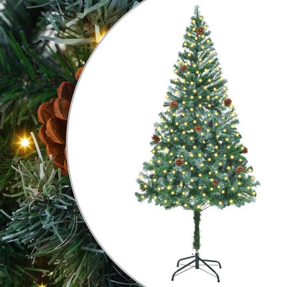 Kunstkerstboom met 300 LED Groen 180 cm PVC en Staal