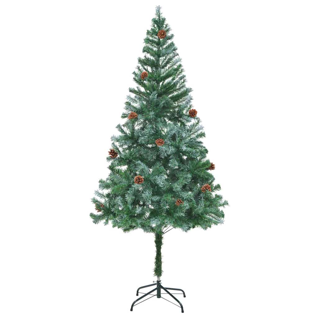 Kunstkerstboom met 300 LED Groen 180 cm PVC en Staal