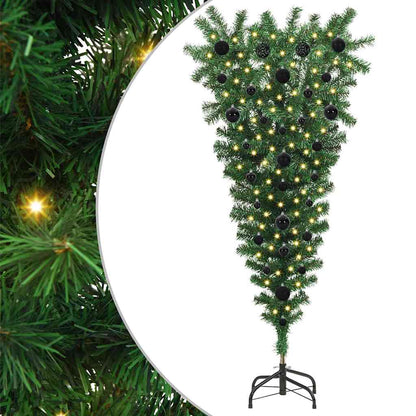 Omgekeerde kunstmatige voorgelichte kerstboom met ballenset PVC